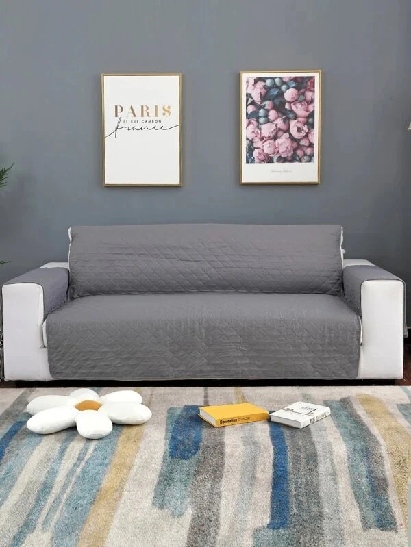 2-Seater Sofa Slipcover Quilted Couch Cover Water Resistant Furniture Protector - Image 7