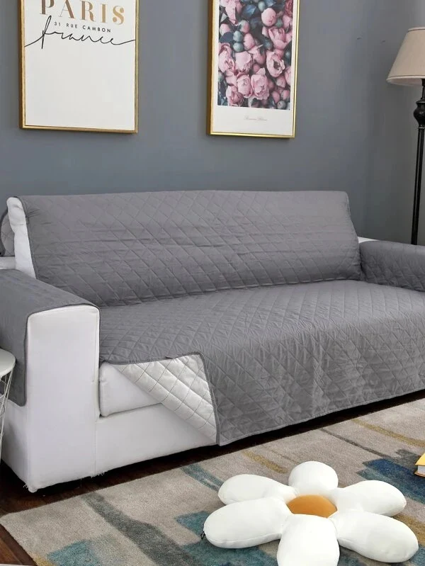 2-Seater Sofa Slipcover Quilted Couch Cover Water Resistant Furniture Protector - Image 8