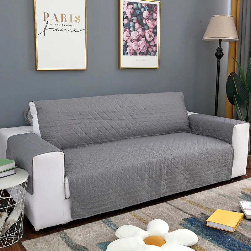 2-Seater Sofa Slipcover Quilted Couch Cover Water Resistant Furniture Protector - Image 9