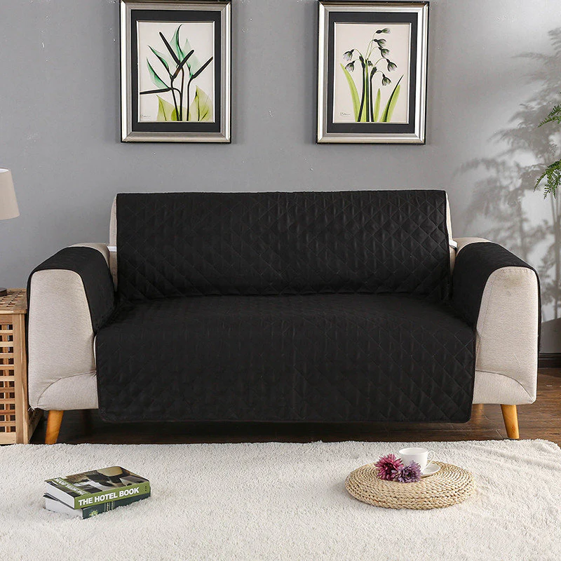2-Seater Sofa Slipcover Quilted Couch Cover Water Resistant Furniture Protector - Image 3