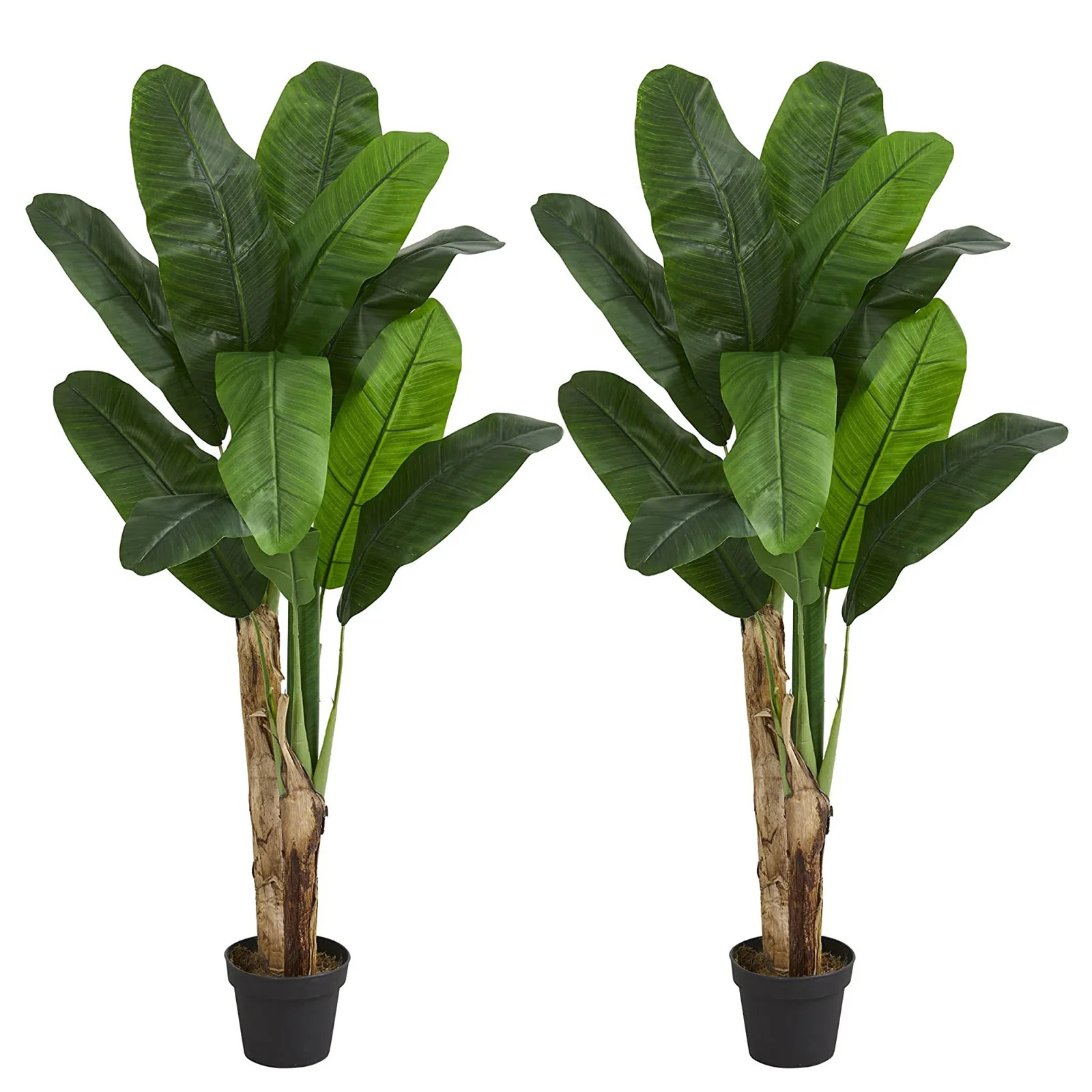 2 X 120cm Banana Tree Artificial Potted Plant In Pot - Image 10