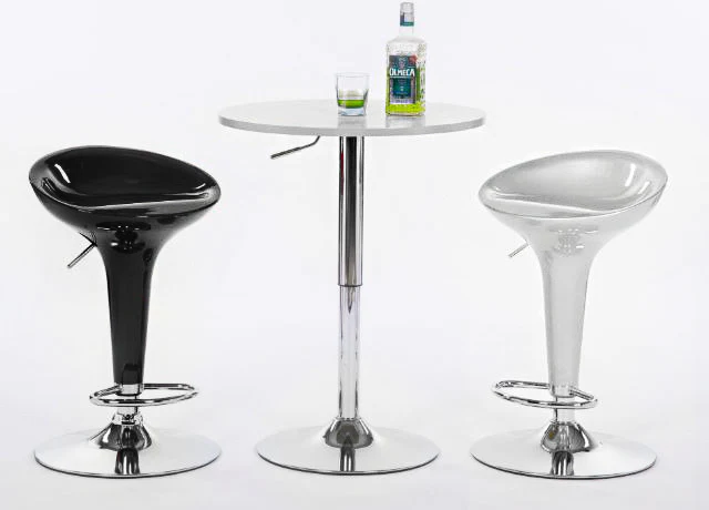 2 x Ace High Gloss Designer Bar Stools (WHITE - Set of 2) - Image 15
