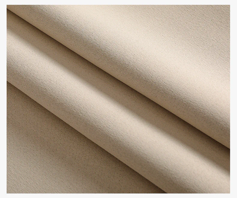 2 X Blackout 3 Layers Eyelet Curtain Drapes - Beige - Image 5