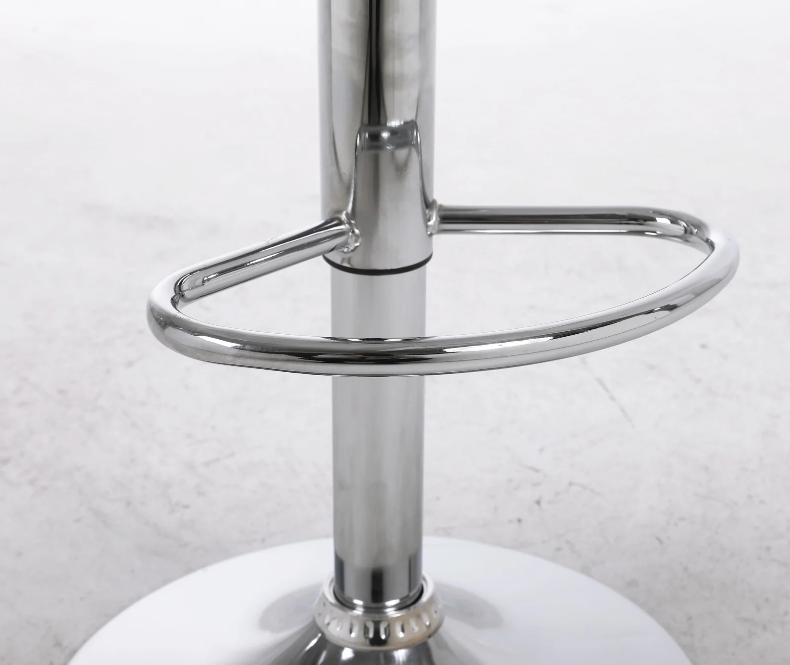 2 x Contemporary PU Leather Kitchen Bar Stools (WHITE -Set of 2) - Image 10