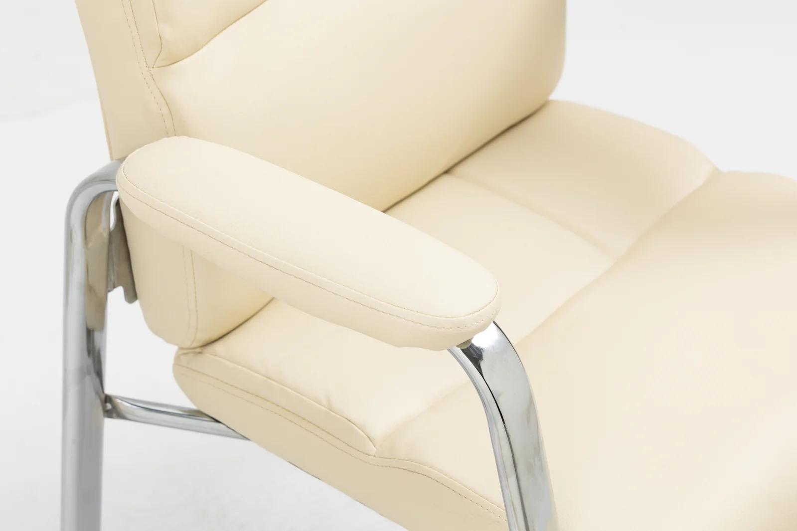 2 x Elite Executive Office Visitor Conference Chair (Ivory - Set of 2) - Image 10