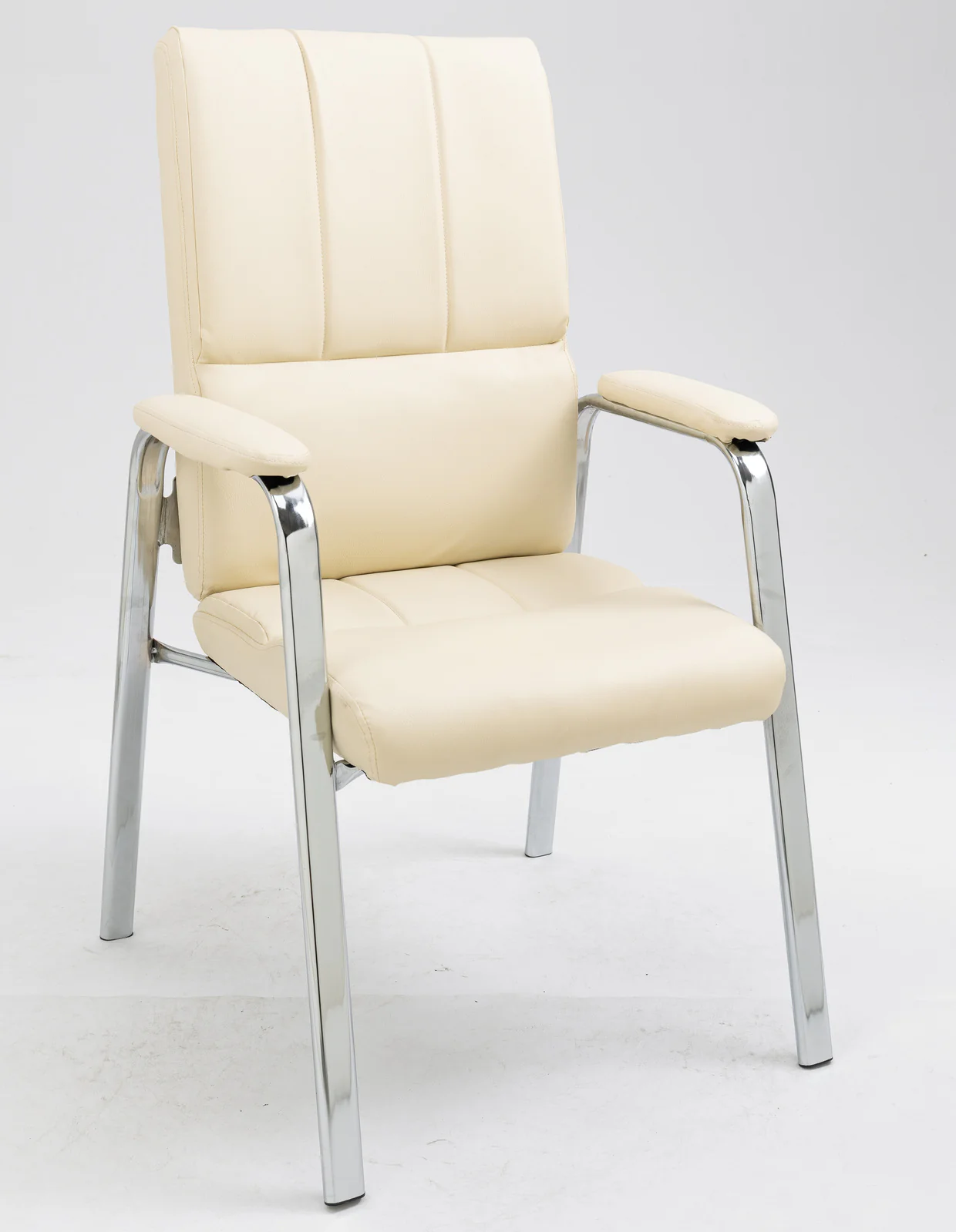 2 x Elite Executive Office Visitor Conference Chair (Ivory - Set of 2) - Image 3