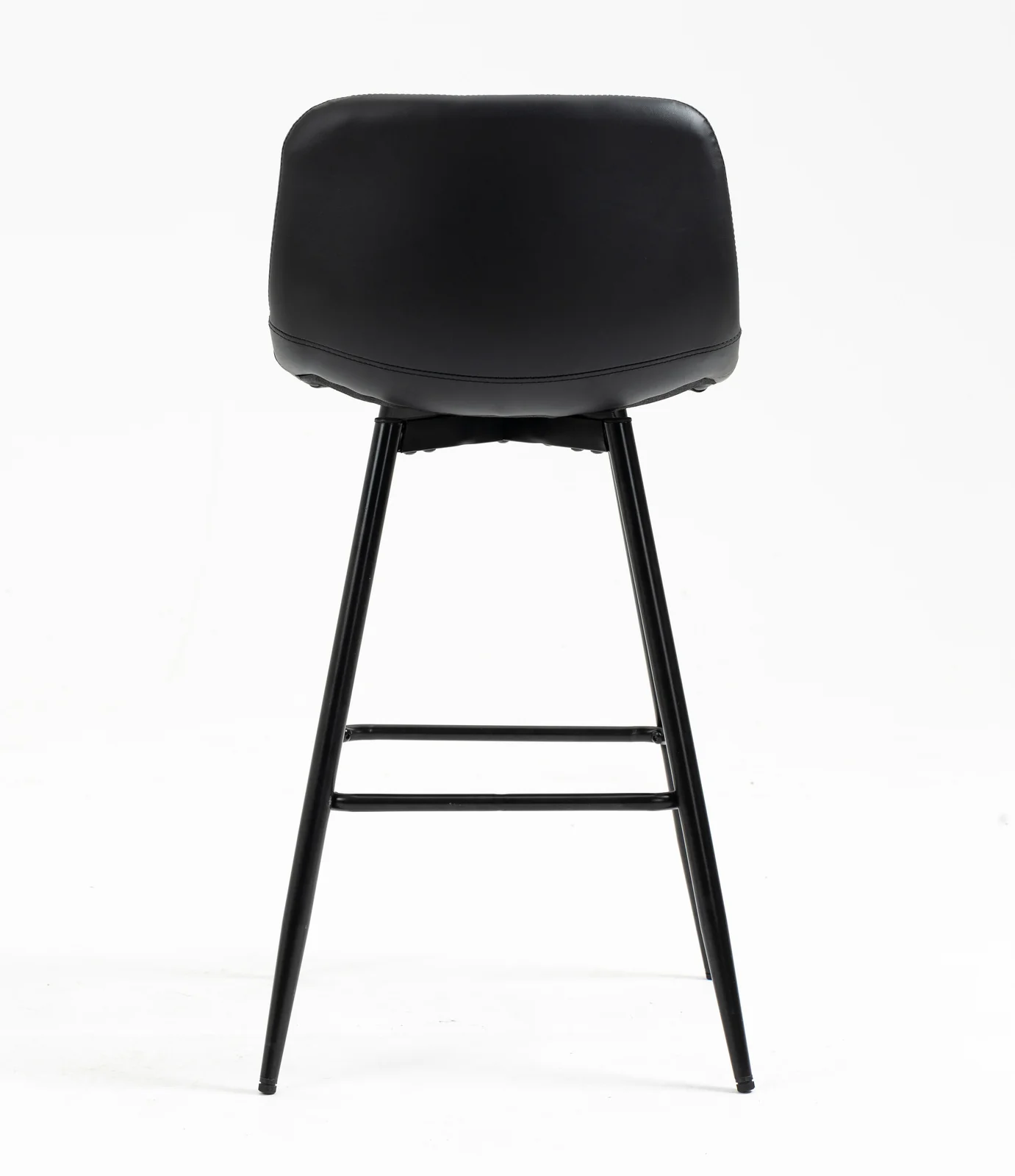 2 x Enliven Designer Faux Leather Bar Stools (Black - Set of 2) - Image 10