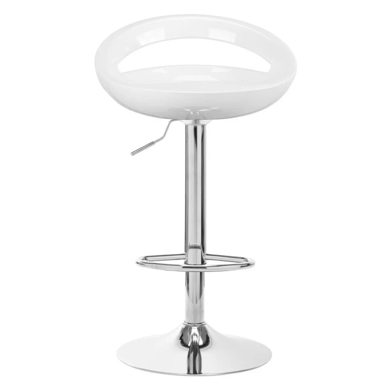 2 x Envy High Gloss Designer Bar Stools (WHITE - Set of 2) - Image 8