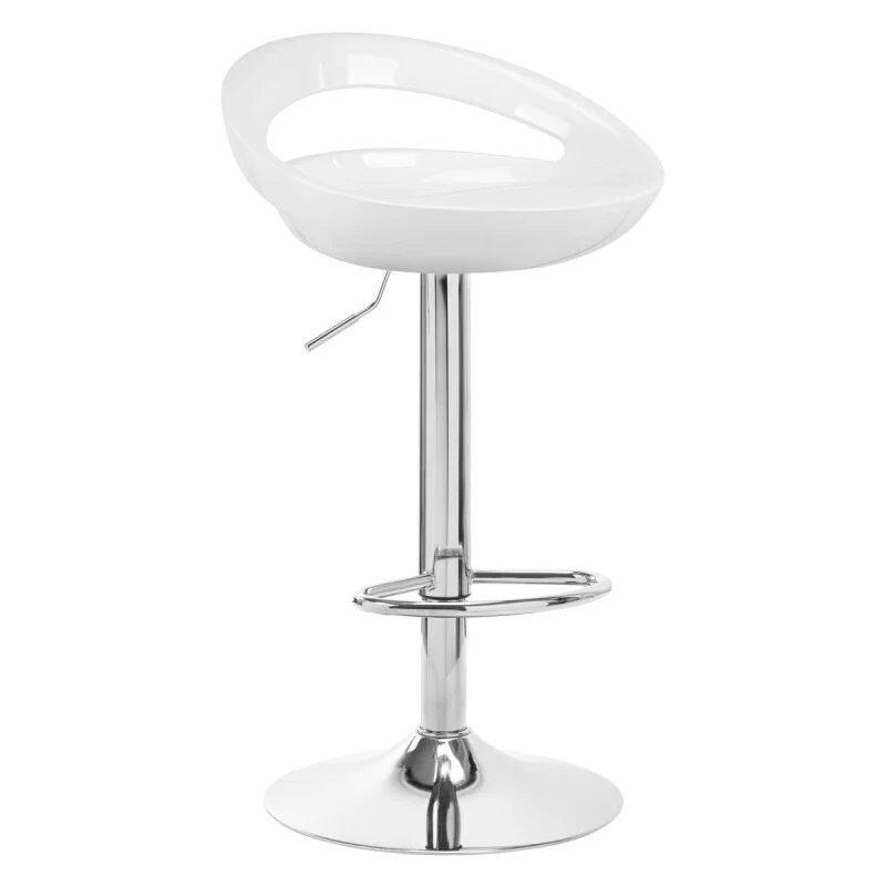 2 x Envy High Gloss Designer Bar Stools (WHITE - Set of 2) - Image 9