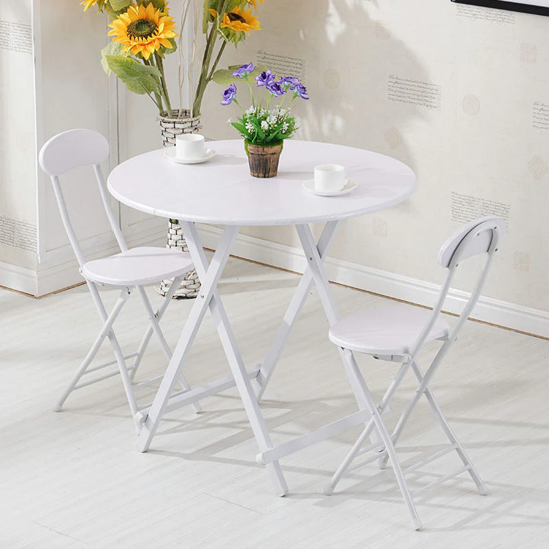 2 x Grace Steel and Wood Folding Chair (White) - Image 10