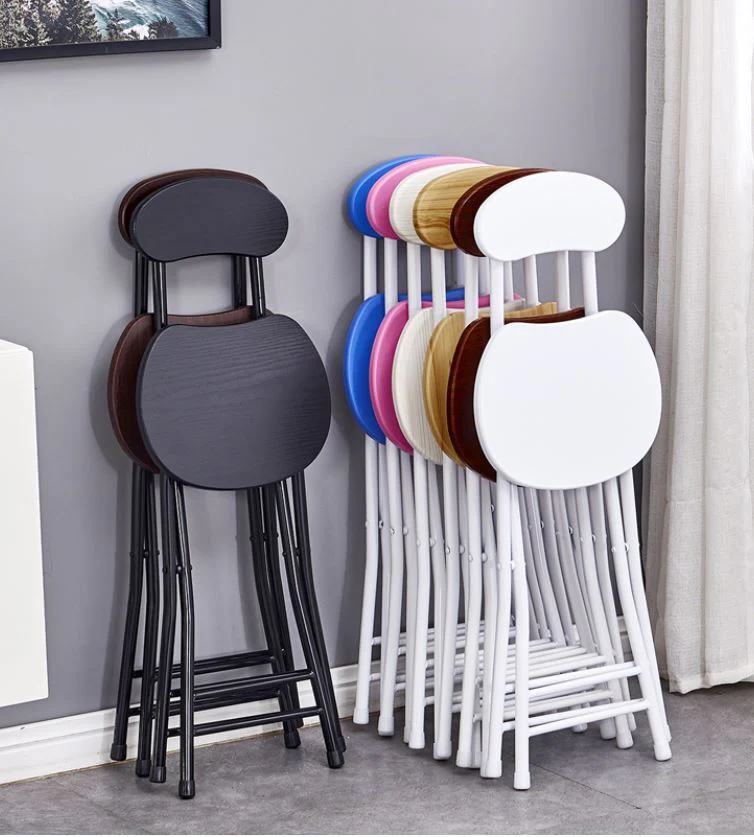 2 x Grace Steel and Wood Folding Chair (White) - Image 6