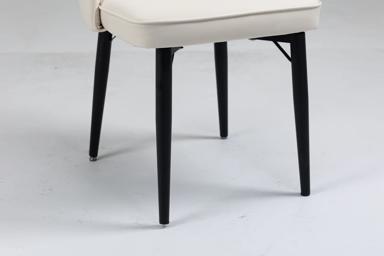 2 x Luxe Designer Elysian Faux Leather Dining Office Chairs (White - Set of 2) - Image 24