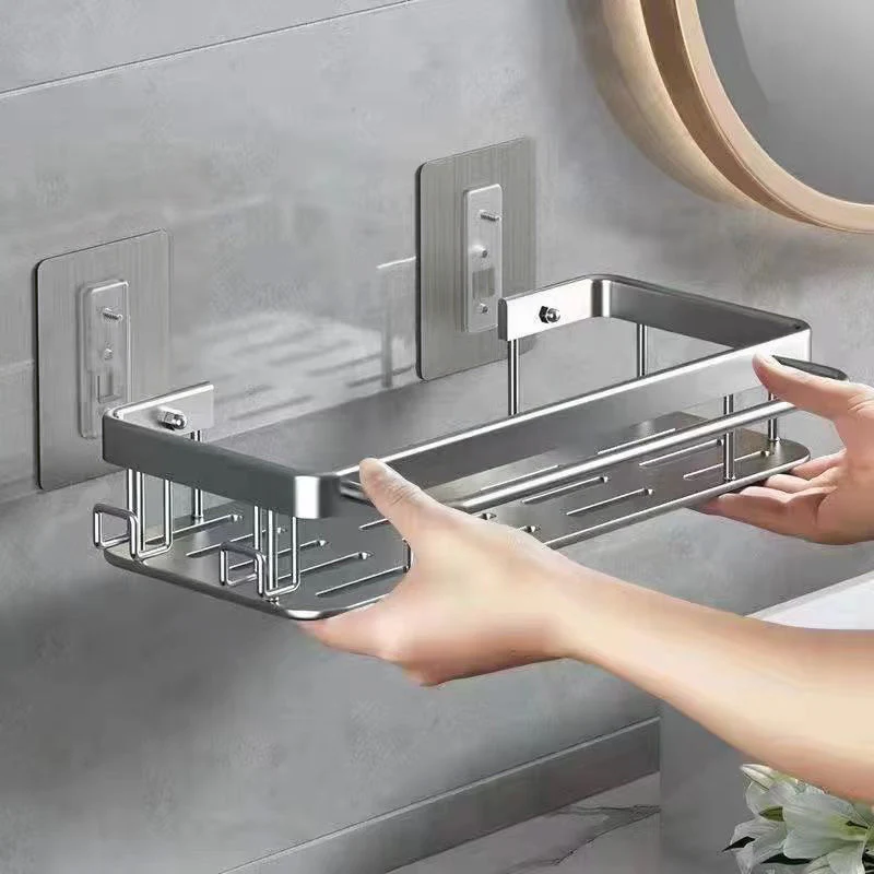 2 x Luxe Shower Storage Shelf Rack Bathroom Organizer (Set of 2) - Image 7