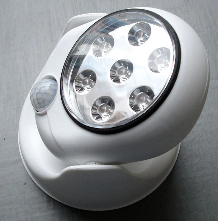 2 x Motion Activated 360 Rotating LED Wireless Motion Sensor Cordless Light - Image 3