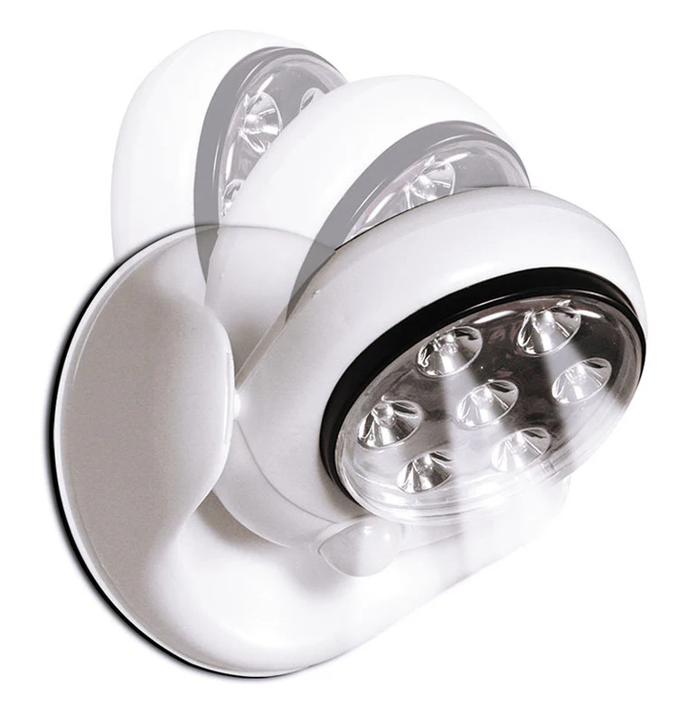 2 x Motion Activated 360 Rotating LED Wireless Motion Sensor Cordless Light - Image 4