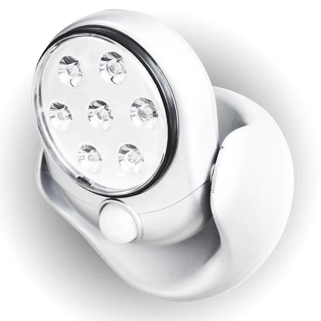 2 x Motion Activated 360 Rotating LED Wireless Motion Sensor Cordless Light - Image 6