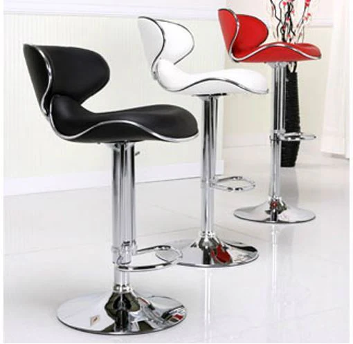 2 x Resort Designer PU Leather Bar Stools (Black - Set of 2) - Image 15