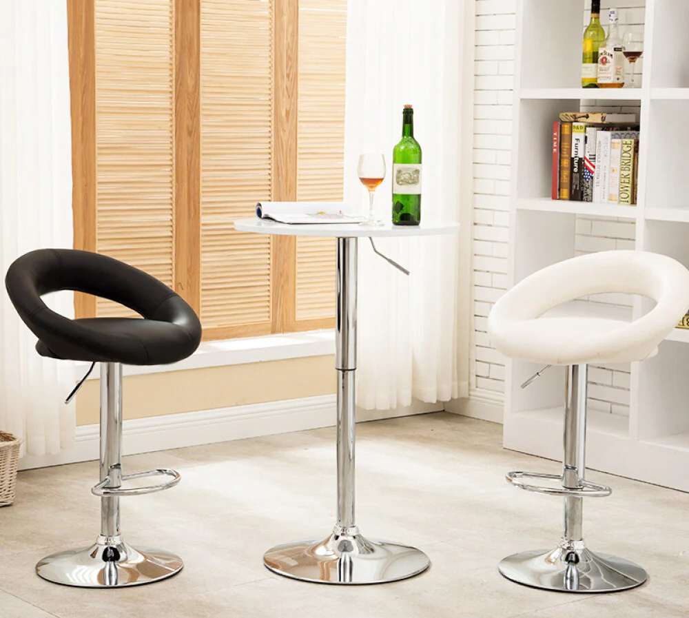 2 x Royal Designer Bar Stools Moon Chairs (BLACK - Set of 2) - Image 10