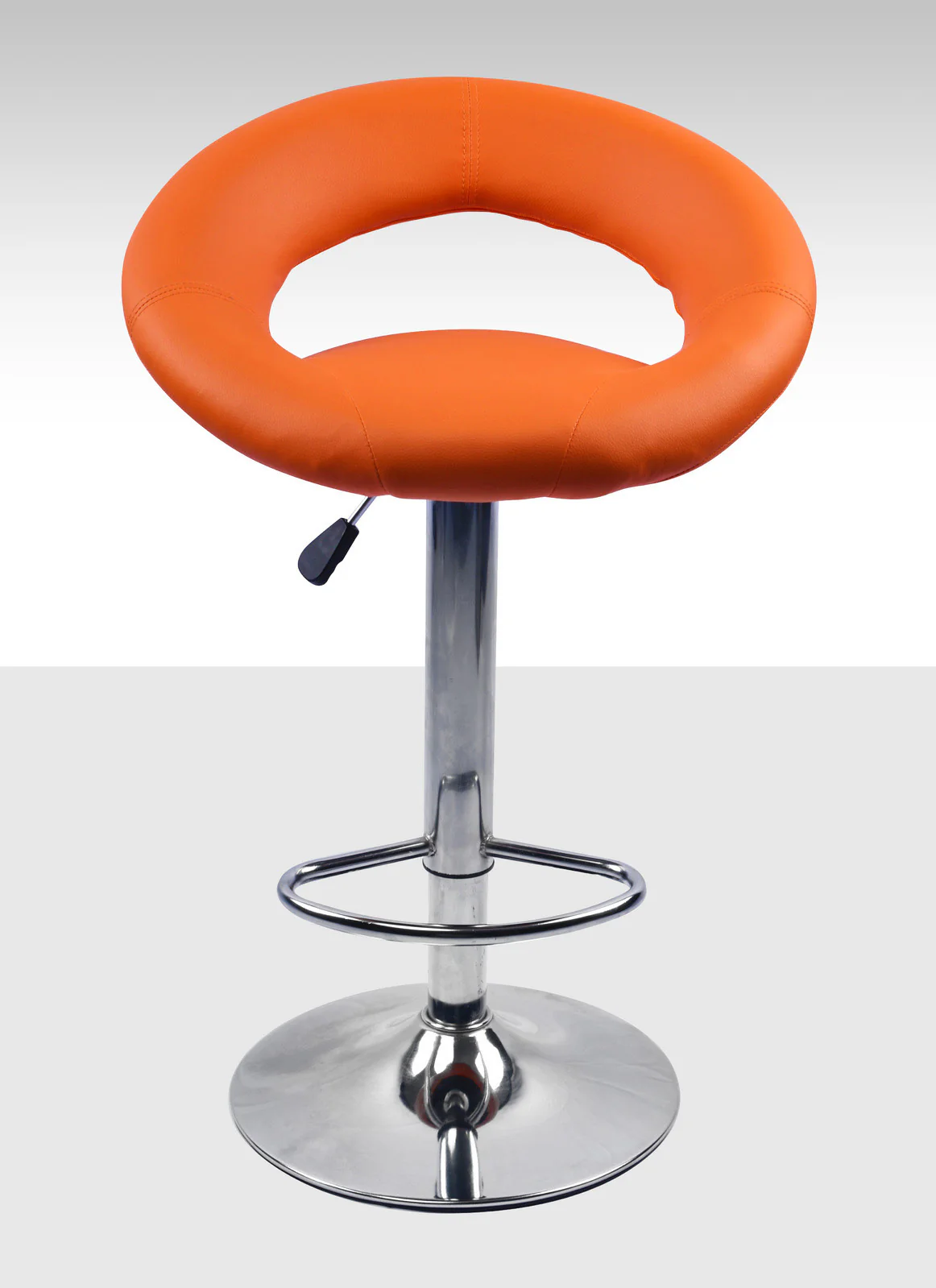 2 x Royal Designer Bar Stools Moon Chairs (Orange - Set of 2) - Image 4
