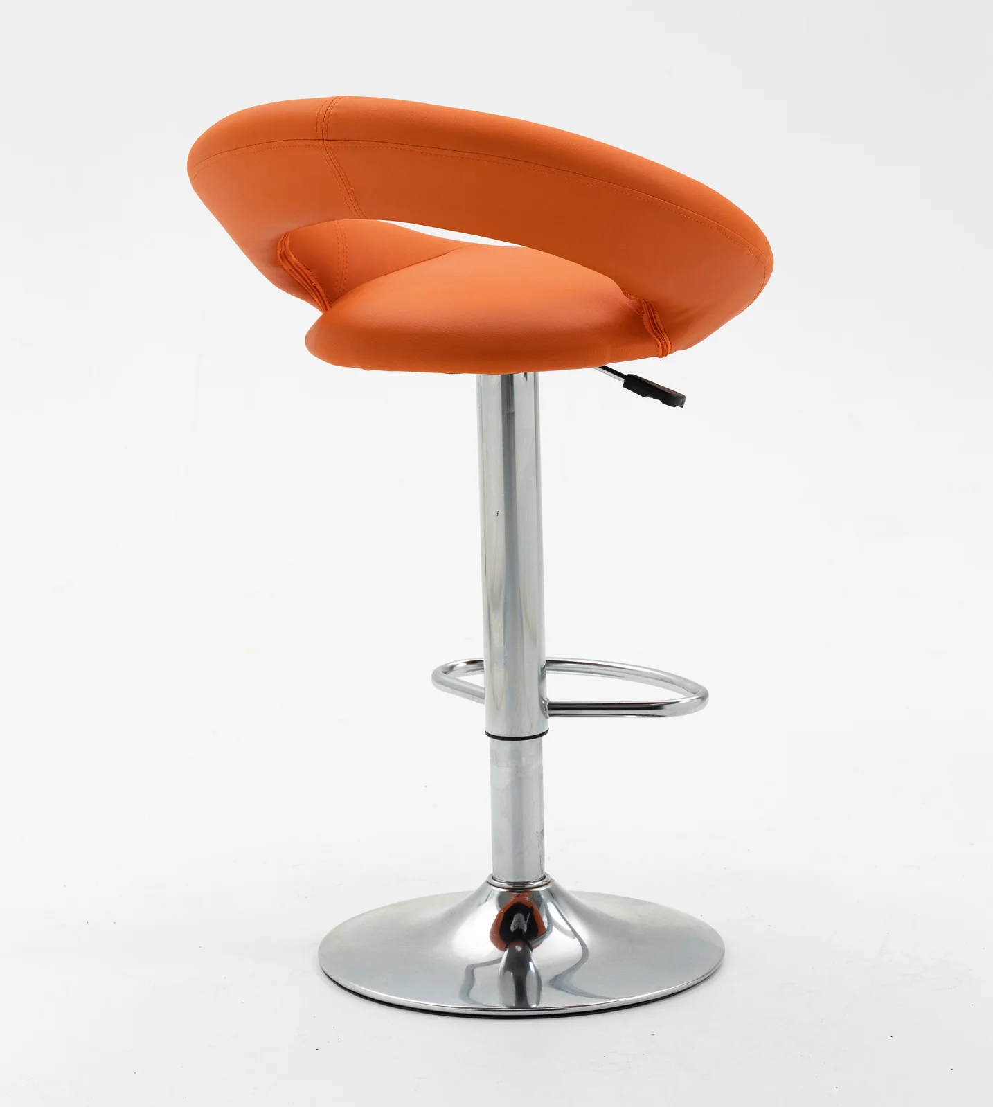 2 x Royal Designer Bar Stools Moon Chairs (Orange - Set of 2) - Image 7