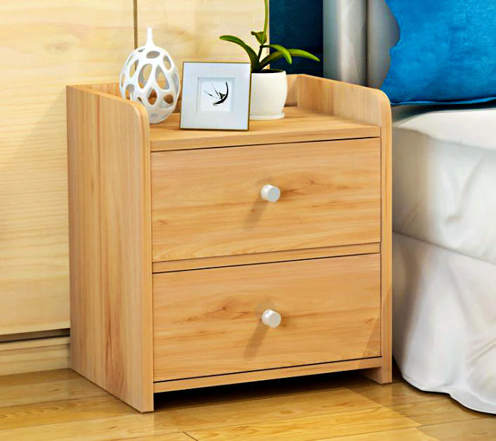 2 x Varossa Classic Bedside Table / Chest of Drawers (Natural Oak) - Image 13