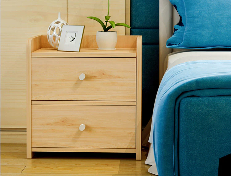 2 x Varossa Classic Bedside Table / Chest of Drawers (Natural Oak) - Image 15