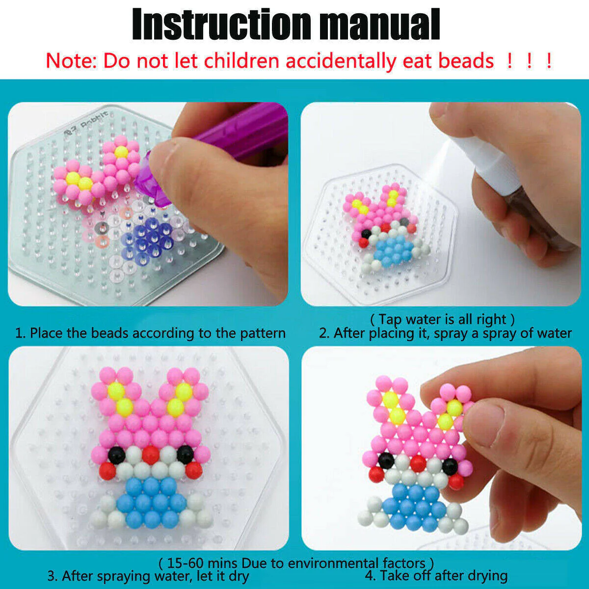 2400 Colourful Water Beads and Accessories Arts and Craft Kit - Image 14