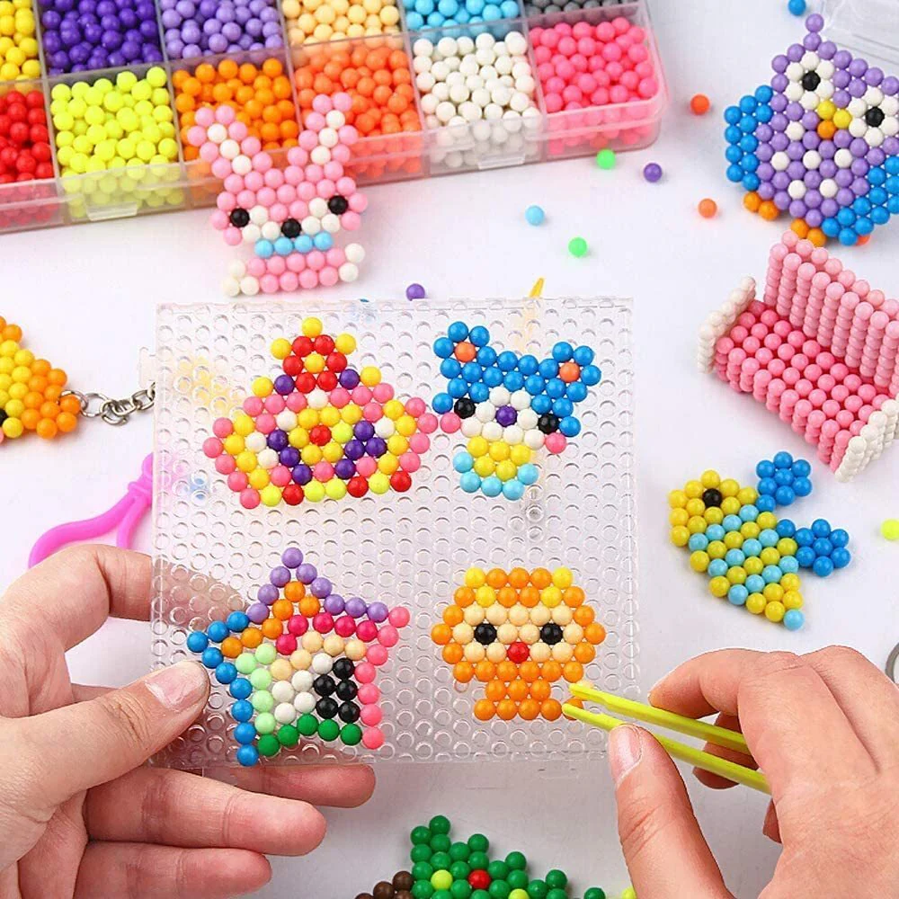 2400 Colourful Water Beads and Accessories Arts and Craft Kit - Image 2