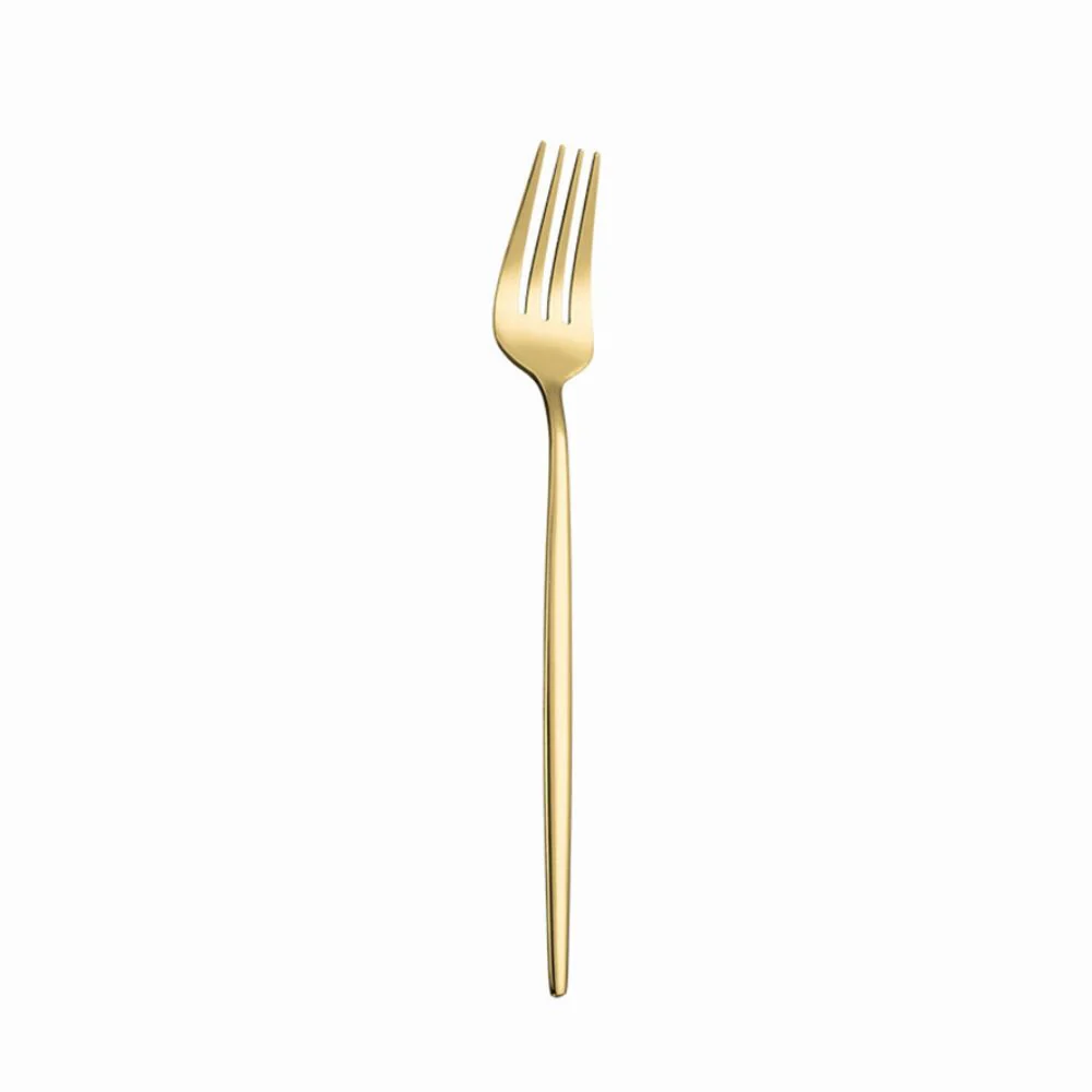 24PC Stainless Steel Cutlery Set Knife Fork Spoon Kitchen Tableware (Gold) - Image 12