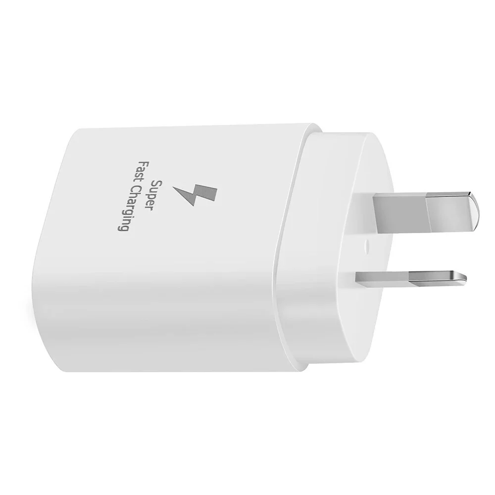 25W Super Fast Charger & 1m USB C to C Cable AC Wall Adapter iPhone Android AU Plug - Image 7