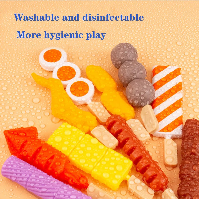 27 PCS BBQ Grill Pretend Play Kitchen Cooking Food Barbecue Cookware Kids Toy Set - Image 12