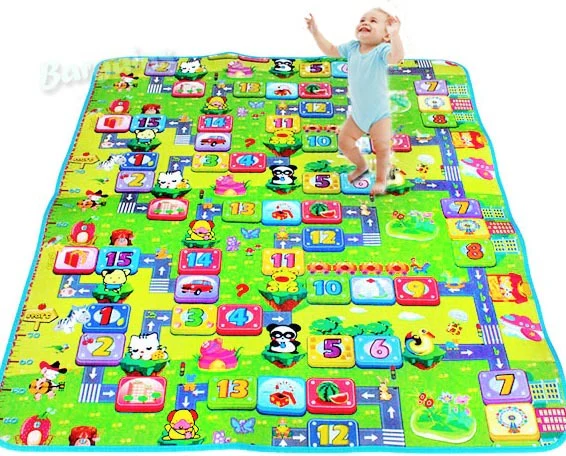 2m Double Sided Large Alphabet & Numbers Baby Kids Play Mat - Image 7