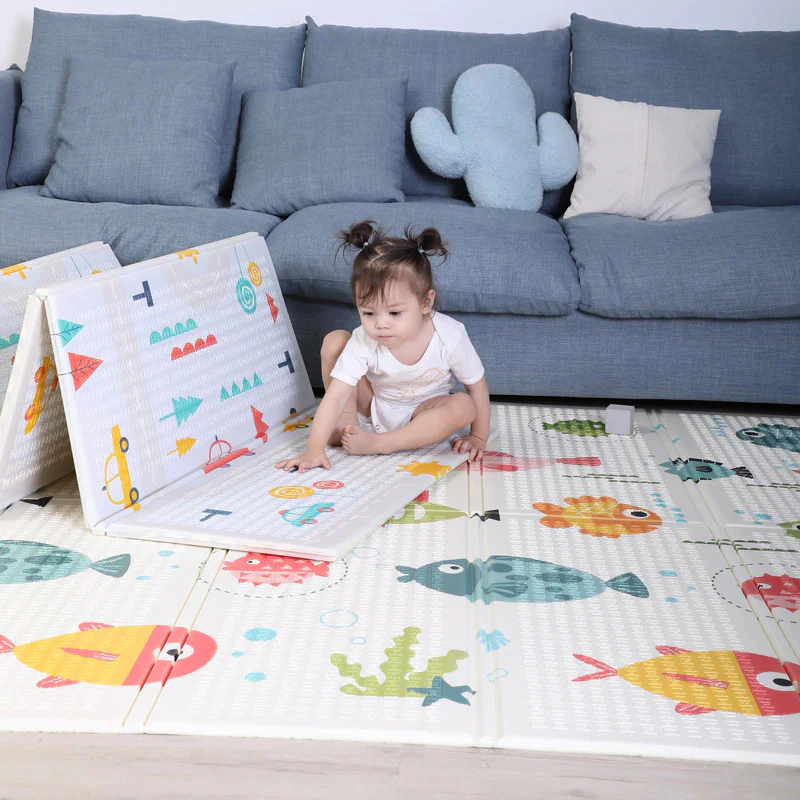 2m Double Sided Large Extra Thick Baby Kids Waterproof Folding Play Mat - Image 14