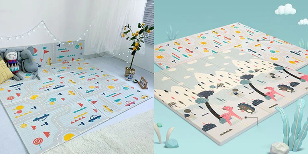 2m Double Sided Large Extra Thick Baby Kids Waterproof Folding Play Mat - Image 12