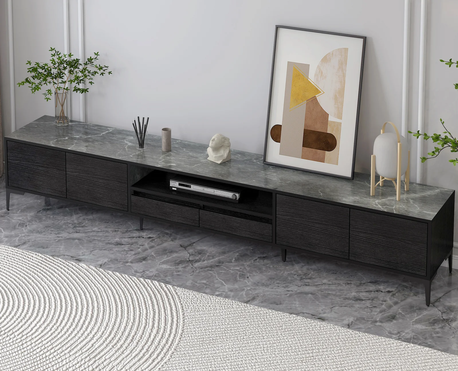 2m Minimalist TV Cabinet Entertainment Unit 200cm - Image 13
