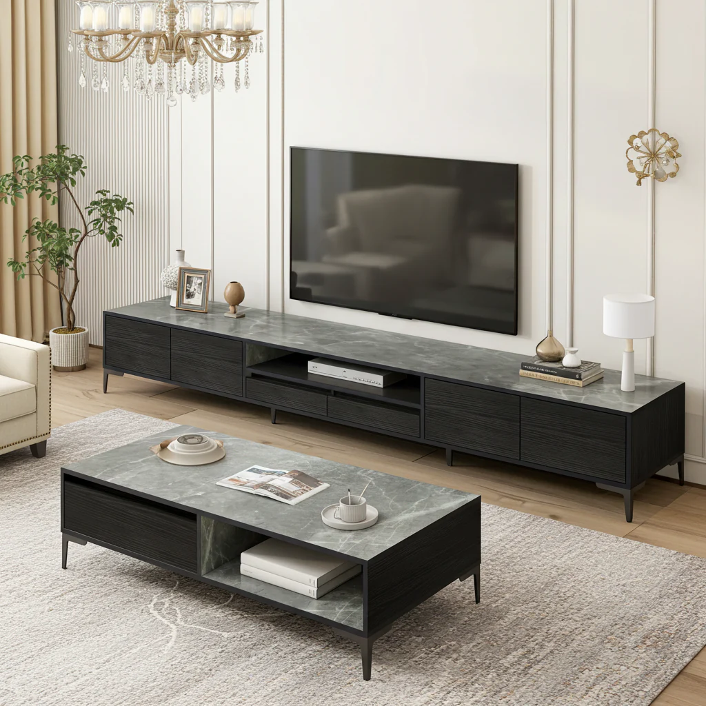 2m Minimalist TV Cabinet Entertainment Unit 200cm - Image 14