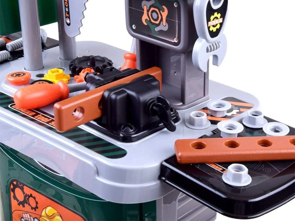 3-in-1 Kids Tool Bench Play Workshop Utility Bench Creative Fun Set - Image 14