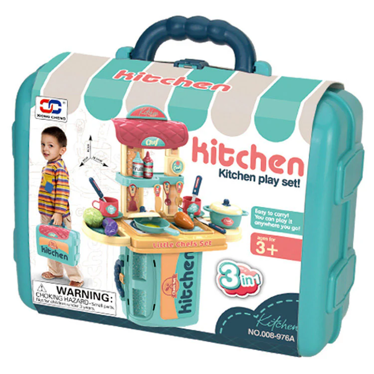 3 in 1 Kitchen Kids Pretend Play Toy Set - Image 3