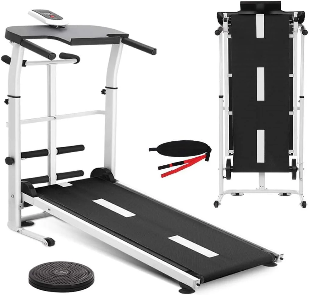 3 in 1 Multifunction Manual Treadmill, Sit Up, Waist Twister Exercise Machine - Image 9