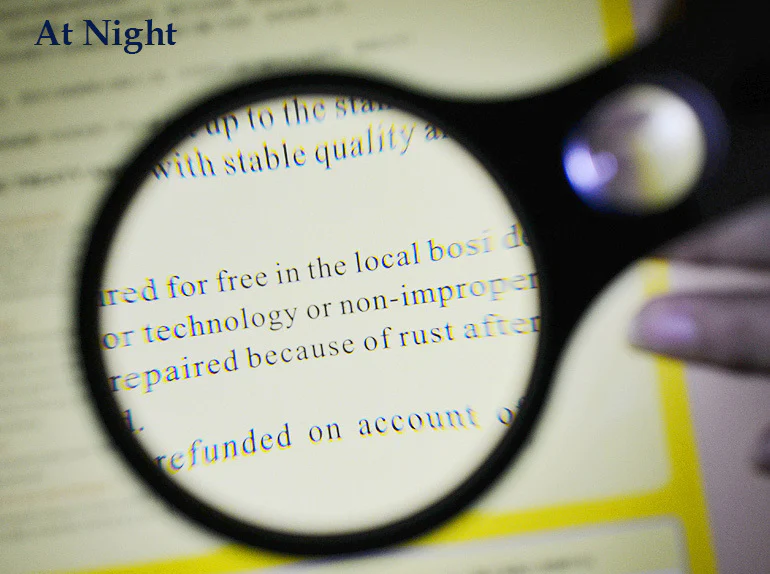 3 LED Illuminated 45x Magnifying Glass Reading Magnifier - Image 2