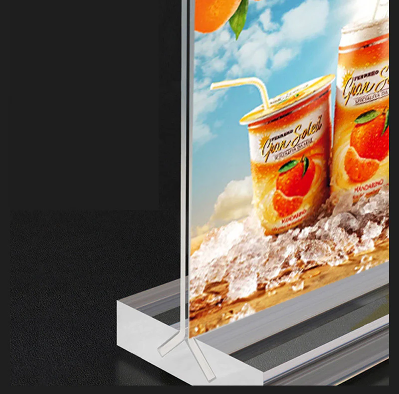 3-Pack A4 Clear Acrylic Vertical Display Sign Holders - Image 5