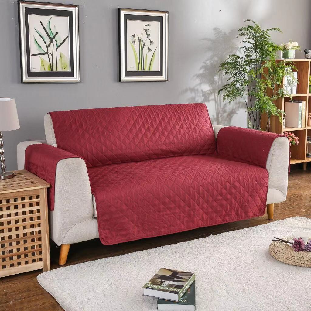 3-Seater Sofa Slipcover Quilted Couch Cover Water Resistant Furniture Protector - Image 10