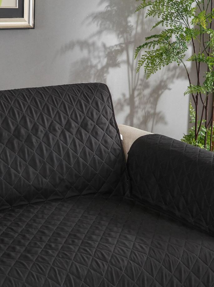 3-Seater Sofa Slipcover Quilted Couch Cover Water Resistant Furniture Protector - Image 7