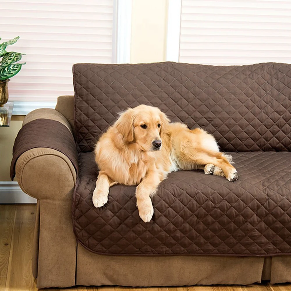 3-Seater Sofa Slipcover Quilted Couch Cover Water Resistant Furniture Protector - Image 6