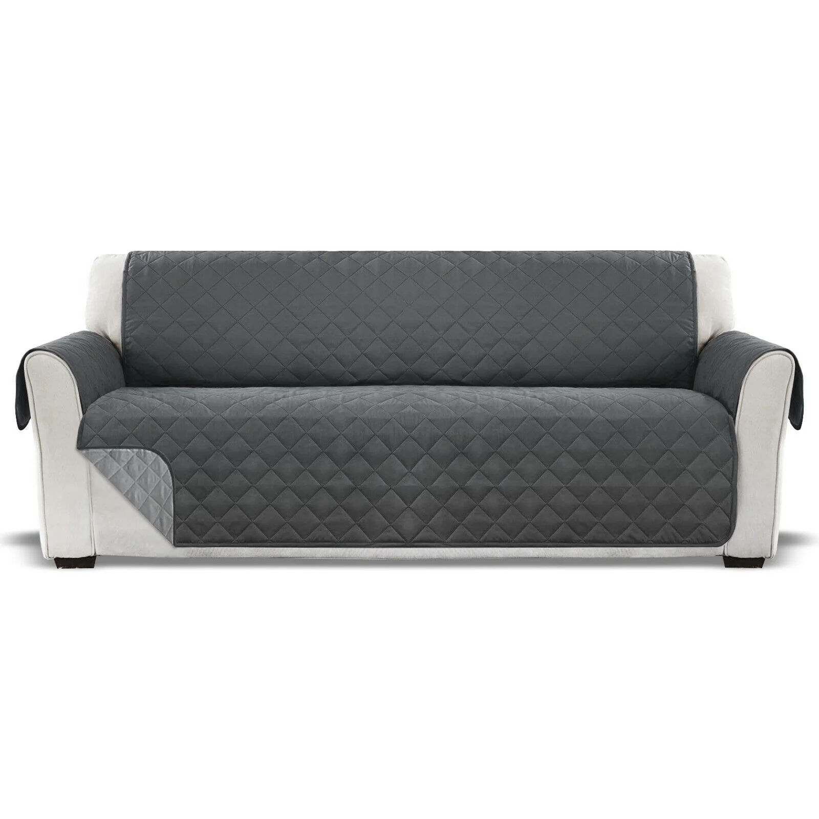 3-Seater Sofa Slipcover Quilted Couch Cover Water Resistant Furniture Protector - Image 12