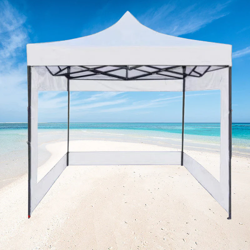 3-Side Gazebo Walls 3m x 3m (Opaque White - Walls Only) - Image 5