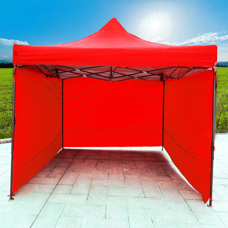 3-Side Gazebo Walls 3m x 3m (Red- Walls Only) - Image 3