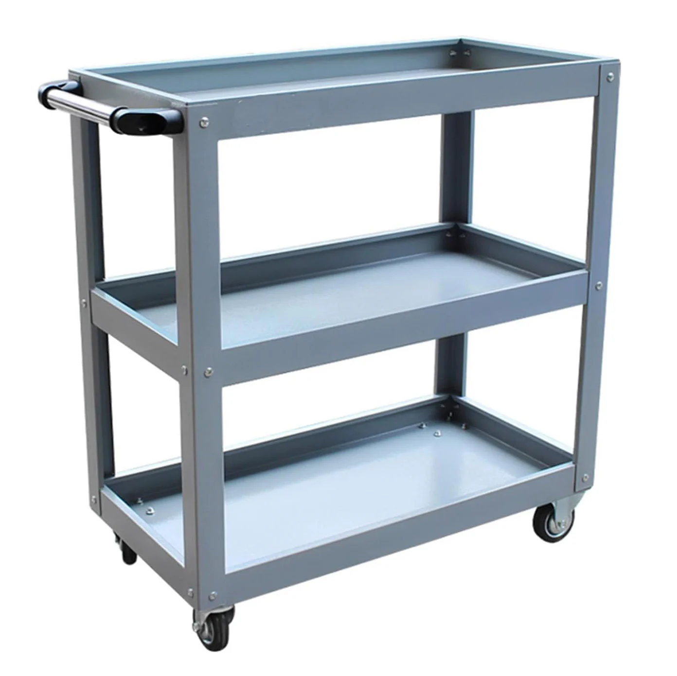 3-Tier Steel Utility Cart Tool Trolley - Image 2