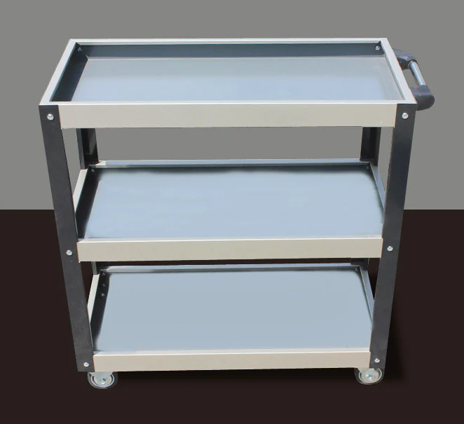 3-Tier Steel Utility Cart Tool Trolley - Image 7