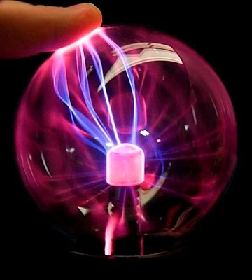 Magical Plasma Ball Night Light Lamp 3-Inch Touch USB Desk Decor Globe - Image 6